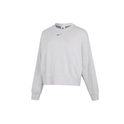 Nike Loose-Fit Sport Pullover Sweatshirt Women Tops Grey DJ6938-094