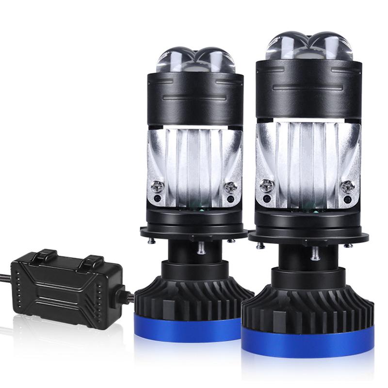 

H4 1 Pair High Brightness 12V Car LED Headlight High Beam Low Beam Projector Lamp Type A