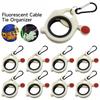 5pcs Fluorescent Cable Tie Organizer Storage Cable Tie Holder Portable Cable Tie Storage Tool Electrical Wire Tie Organizer