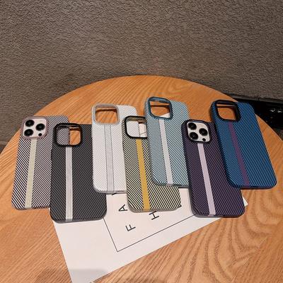 Θήκη Κινητού από Ανθρακονήματα για iPhone 11 12 13 14 15 16 17 Pro/ Pro Max Πίσω Κάλυμμα Κινητού Υφή Ανθρακονήματος