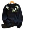 2025 heavy-duty printed men's fleece thickened crew neck sweater autumn and winter women's sports and leisure versatile