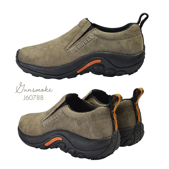 MERRELL JUNGLE MOC Women's Slip-on Outdoor Sneakers (GUNSMOKE, measurement_24_point_0_centimeters) [Parallel Import]