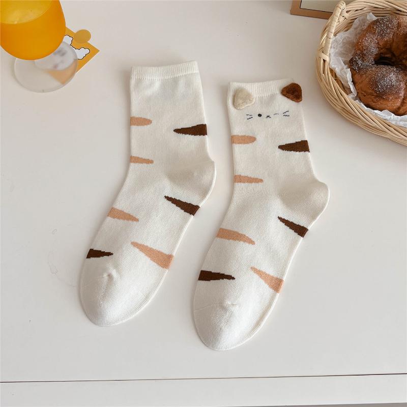 

Милі мультяшні тварини Японський стиль Солодкі візерунчасті шкарпетки для дівчат 1