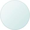 VidaXL Dessus de table ronde en verre trempé 700 mm