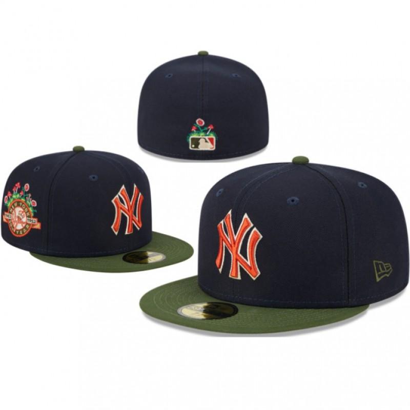 Καπέλο Baseball Yankees Ανδρικό Γυναικείο Κεντητό Επίπεδο Γείσο Βαμβακερό Καπέλο Ηλίου Μόδα Streetwear