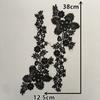 Computer Embroidery Black Lace Collar Diy Lace Lace Dress Accessories Pair For Sale
