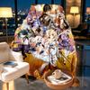 Genshin Impact Print Blanket - Soft & Comfortable, for Bedroom, Travel, Sofa, Home Decoration - Birthday Christmas Gift for Friend