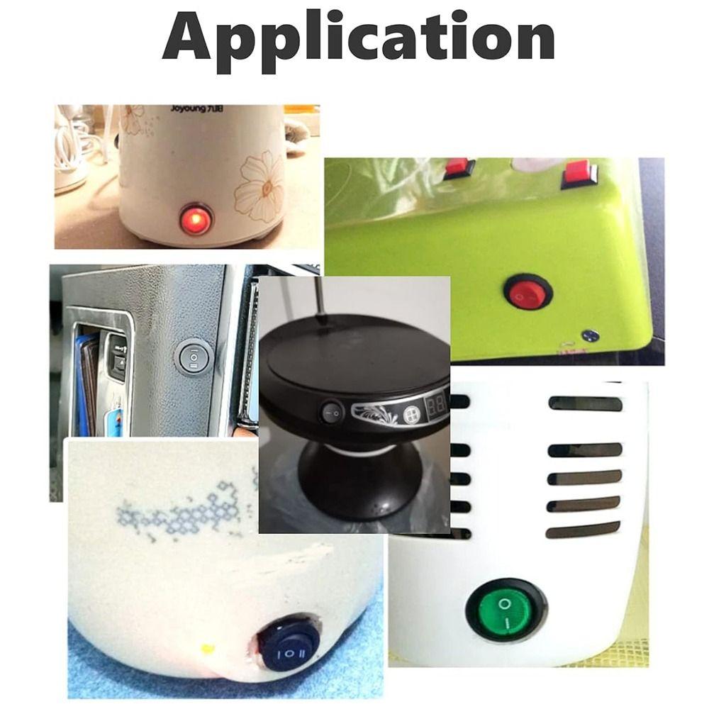 Mini Round Snap-in Toggle Switch 2 Pin Plastic Rocker Boat Switch Car Auto Boat Switches Car Auto Boat