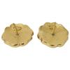 CHANEL 03P Camellia CC Logos earring yellow gold/black/whiteUsed