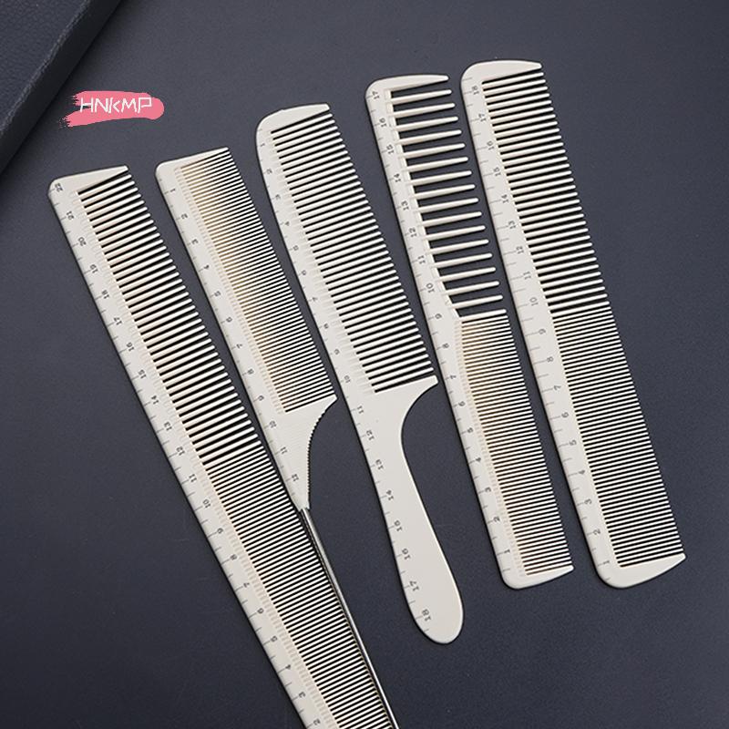1Pcs Professional Barber Comb with Plastic Scale Laser Ruler Hairdressing Styling Tool for Salon Hair Cutting