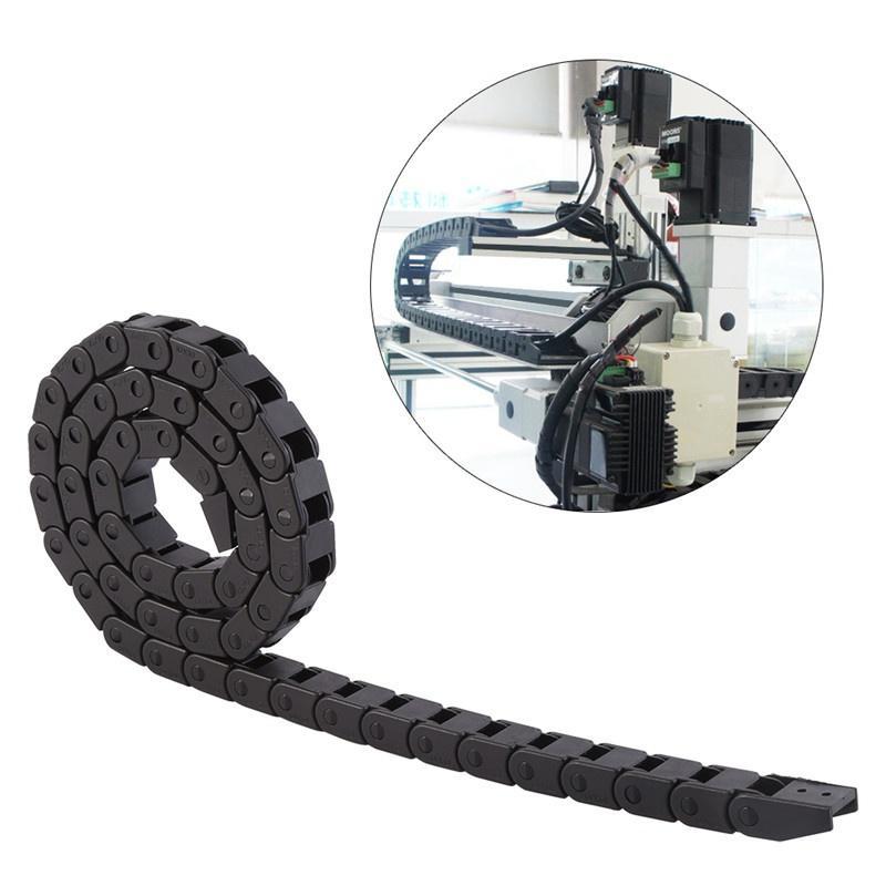 Cable Drag R28 1000mm//40 Black Less Noise Nylon Drag Nylon Wire Cable Drag Chain Carrier Nylon Towline for 3D Printer//Robot//Transportation//Warehouse