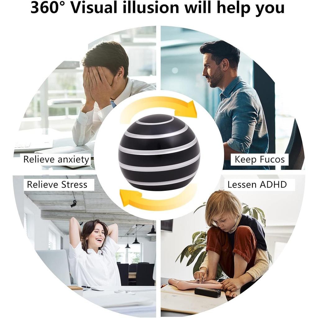 Jucării de birou pentru jucărie cinetică, gadgeturi cool, lucruri cool, rotire 180 de secunde, jucărie pentru ameliorarea stresului pentru iluzie optică, cadou pentru birou, școală, acasă