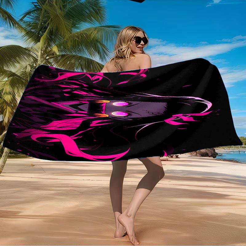 Demon Anime Group Beach Towel Microfiber Beach Towel, Lightweight and Quick-Dry, for Summer Travel, Swimming Pool Fan Birthday Gift