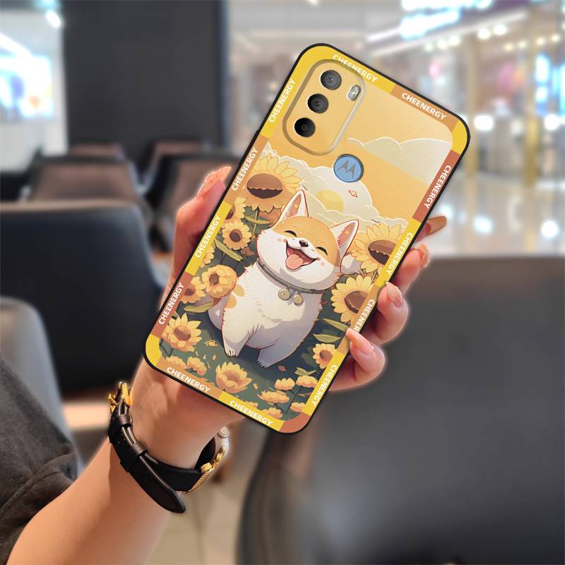 Durable Waterproof Phone Case For MOTO G31 With Fingerprint/XT2173-1 Silicone Dirt-resistant Protective Cartoon Graffiti