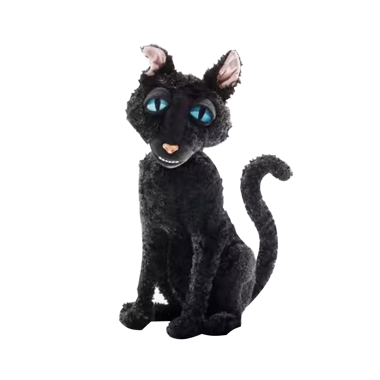 

Плюшевые игрушки с имитацией животных, креативные декоративные подвесные куклы чёрный