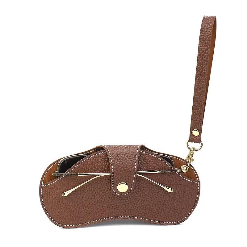 PU Leather Glasses Bag Fashion Portable Spectacle Case Sunglasses Storage Hanging Bag Glasses Case Protective Cover