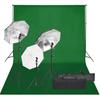 Vidaxl Photographic Studio Set With Lamps And Background