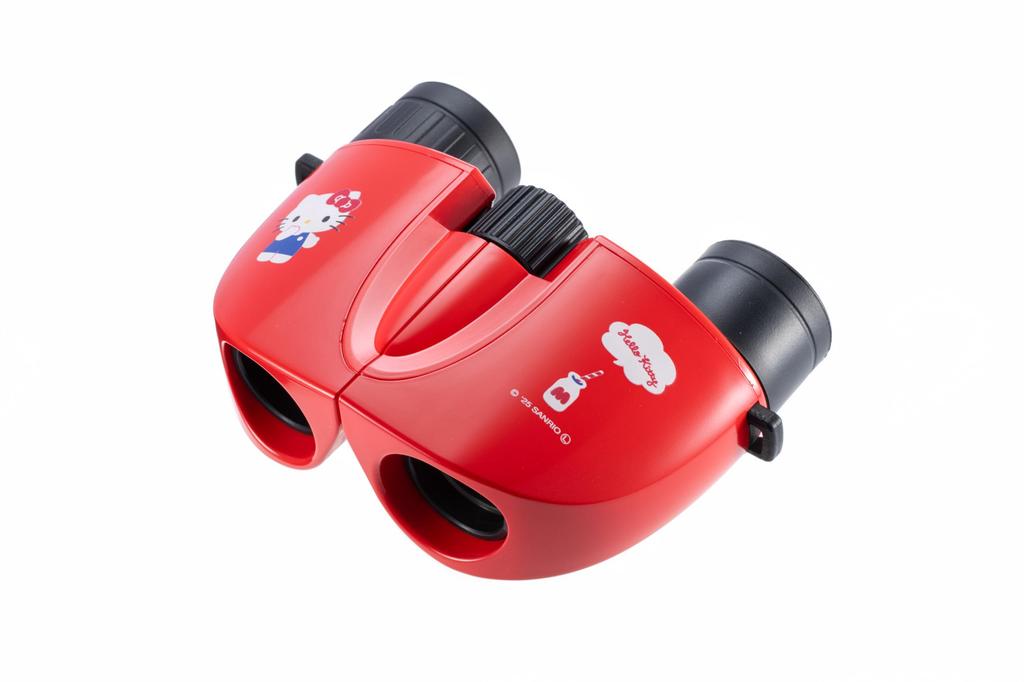 Kenko Sanrio Characters 8x 21mm Hello Kitty Charm 410240 Binoculars, Aperture, Ultra-Lightweight, Concert-Ready, (Red), Multi-Coated Lenses, Included,