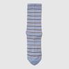 Striped pattern crew socks sky blue UR122CSC33