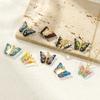 1 Piece Resin Insect Charm 18K Gold Plated Butterfly Animal Brass Pendants For DIY Necklace Bracelet Jewelry Making 24mm x 20mm