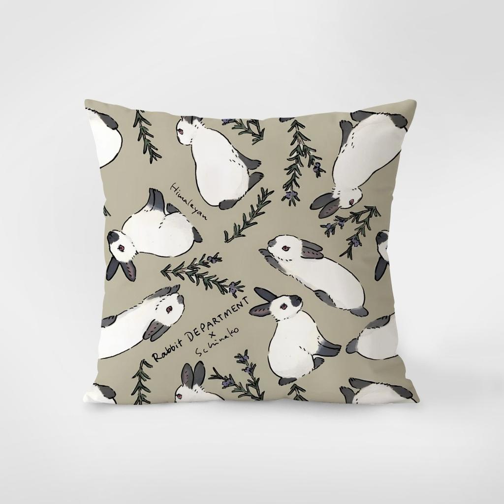 Rabbit Theme Retro Pillowcase Dormitory Decoration Office Living Room Home Pillowcase