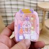 Cartoon Dancing Machine Keychain Rhythm Game Fast Push Rhythm Game Machine  Electric