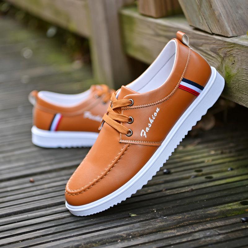 Kožené ležérní boty pánské Vysoce kvalitní kůže Pánské ležérní boty Kožené boty pro muže Ploché boty