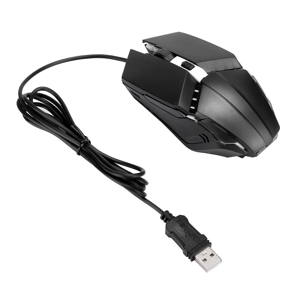 Wired Mouse Colorful Luminous Optical Gaming Mouse 4D Ergonomic Computer Parts