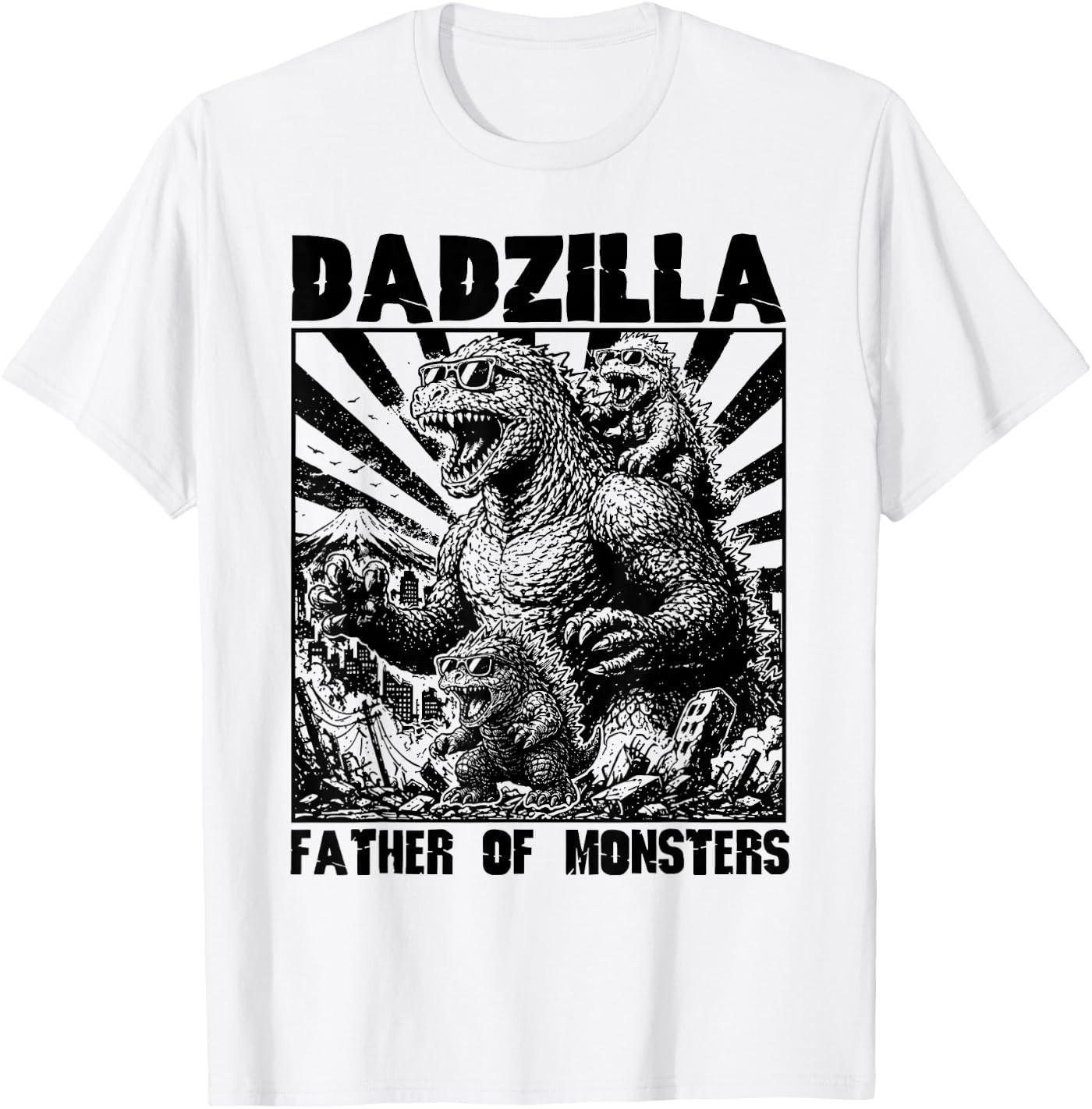 Dadzilla Father of Monsters Funny Dad T- Unisex T-Shirt M