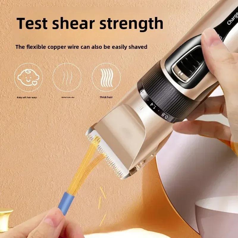Home Electric Hair Clipper Set, Low Noise and Long Battery Life Hair Trimmer, USB Rechargeable Shaver and Hair Cutting Tool