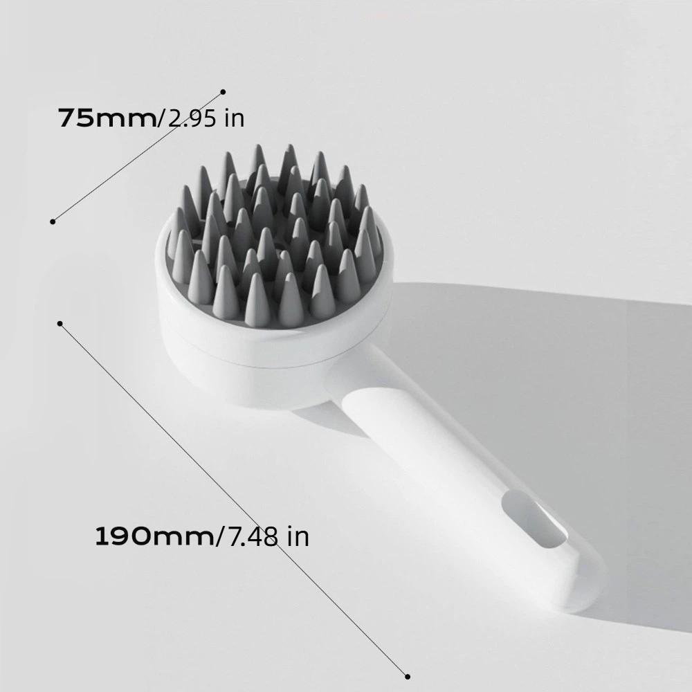 Silicone Soft Teeth Pet Hair Brush Remover Multi-functional Shampoo Dispenser Brush Cat Grooming
