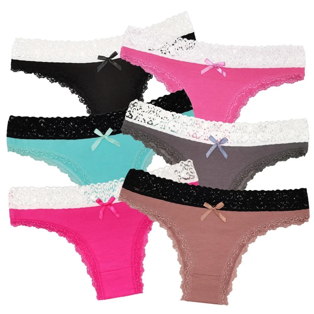 

Женские трусики, хлопковое нижнее белье, сексуальные кружевные трусы, комплект, женское нижнее белье для девочек, женское нижнее белье, 6 шт./компл. XL