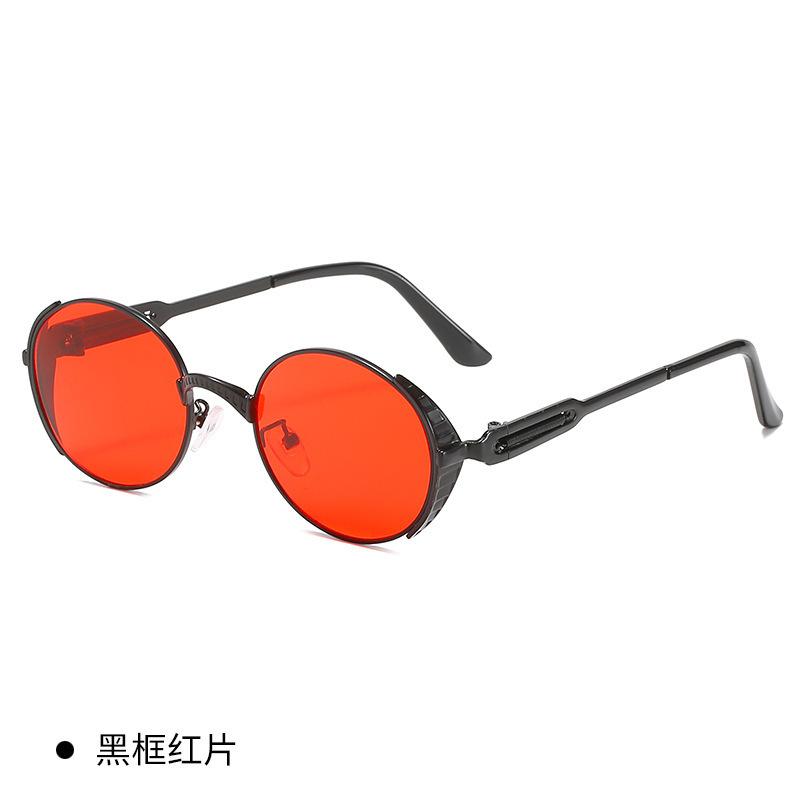 Polarized metal fashion toad glasses sunglasses spring hook European and American street shot sunglasses modern sunshade UV