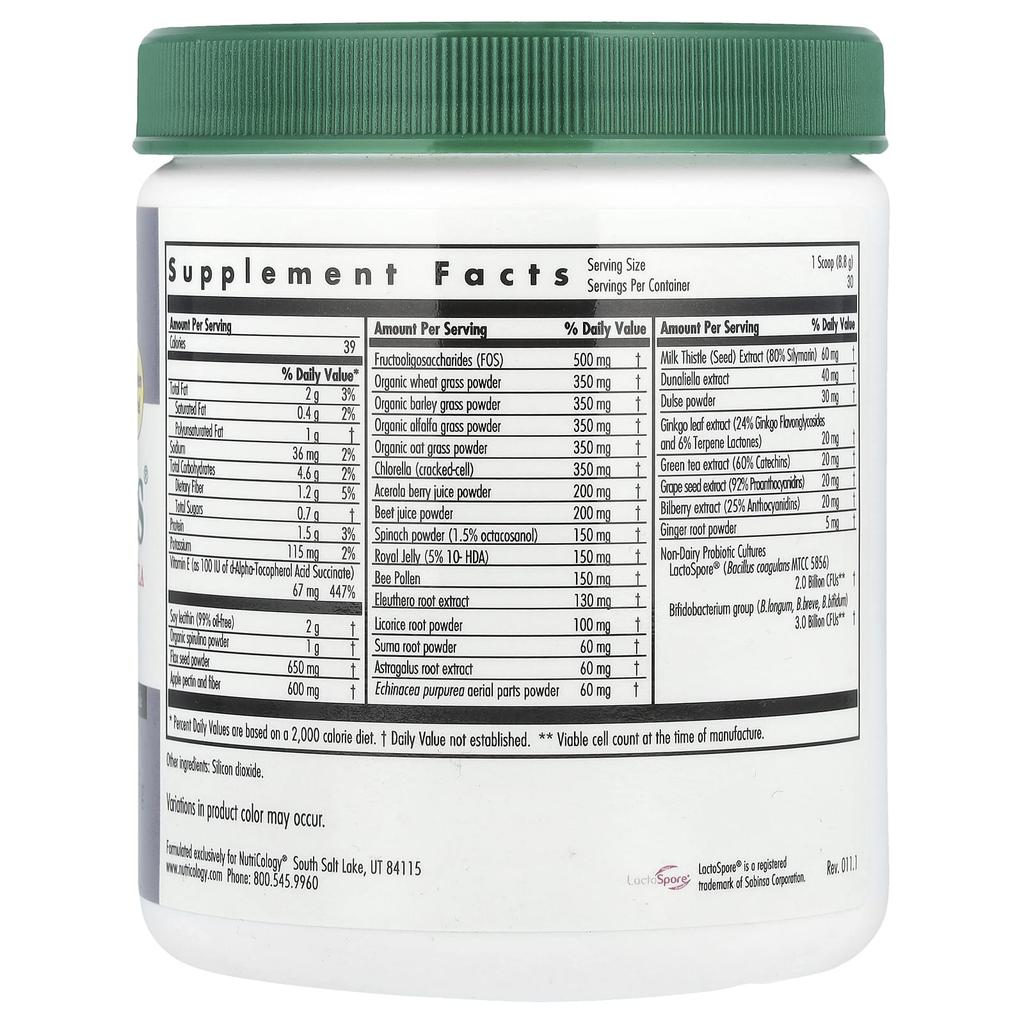 Progreens® with Advanced Probiotic Formula, 265G (9.27Oz)