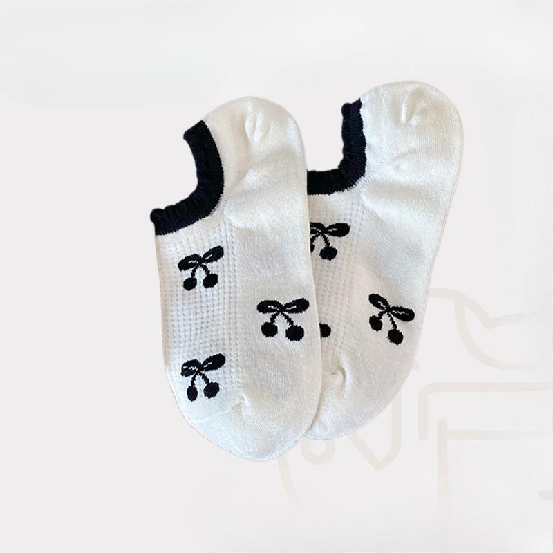

Летние носки с низкой посадкой и противоскользящей функцией, Женские короткие носки, Носки-лодочки, Невидимые носки, Милые хлопковые носки, Тонкие и модные, Дышащие. 1 pair