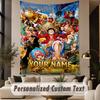 Custom Text Printed Tapestry One Piece Pattern Large Wall Hanging Indoor Room Decor