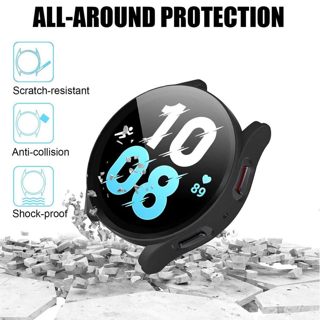 Samsung Galaxy Watch7 FE Frosted Protective Case with Integrated Film for Watch6/5.
