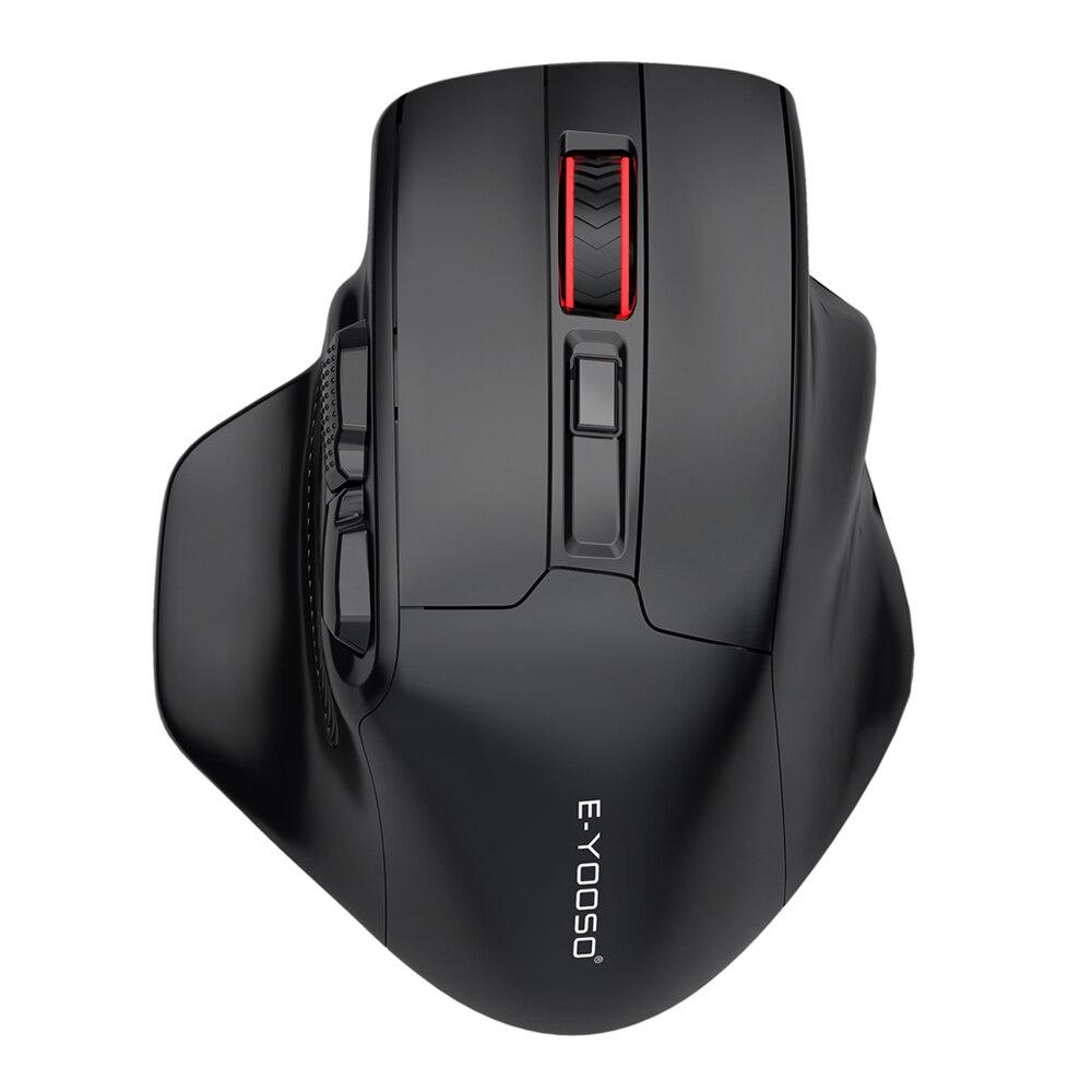 

E-YOOSO X-31 USB 2.4G Wireless Gaming Large Mouse for Big Hands PAW3212 4800 DPI 5 Buttons for Gamer Mice Computer Laptop PC чорний