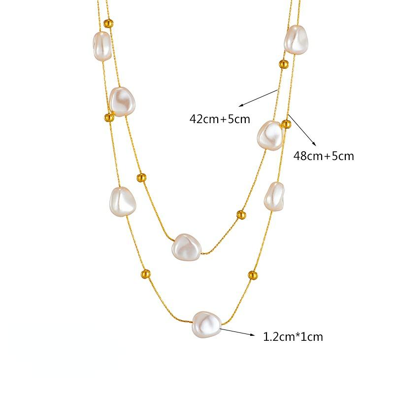 Buy Simulation Pearl Pendant Necklace For Women Trend Girls Neck