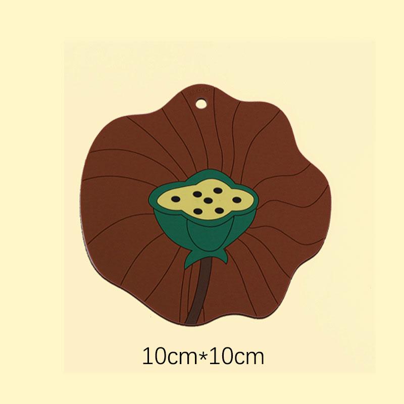 

Силиконовая подставка под стакан Лотос Противоскользящие и теплоизоляционные коврики Нескользящая Огнеупорная Подставка под чашку Плейсмат Кухня Дом Столовая посуда