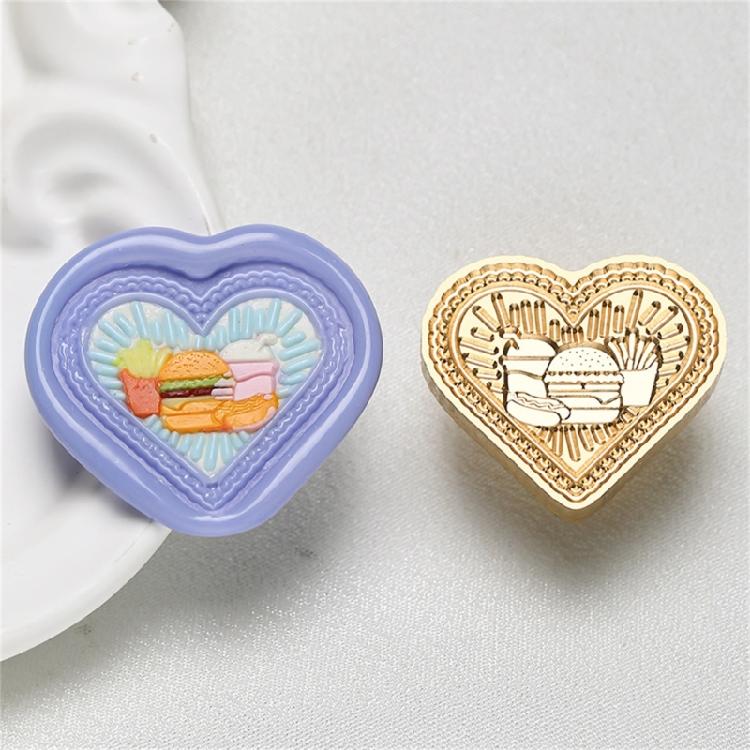 Messing Kopf Siegelstempel Herz Serie Siegelwachs Stempel Herzförmiger Wachssiegelstempel für Briefe Einladungen Dekoration