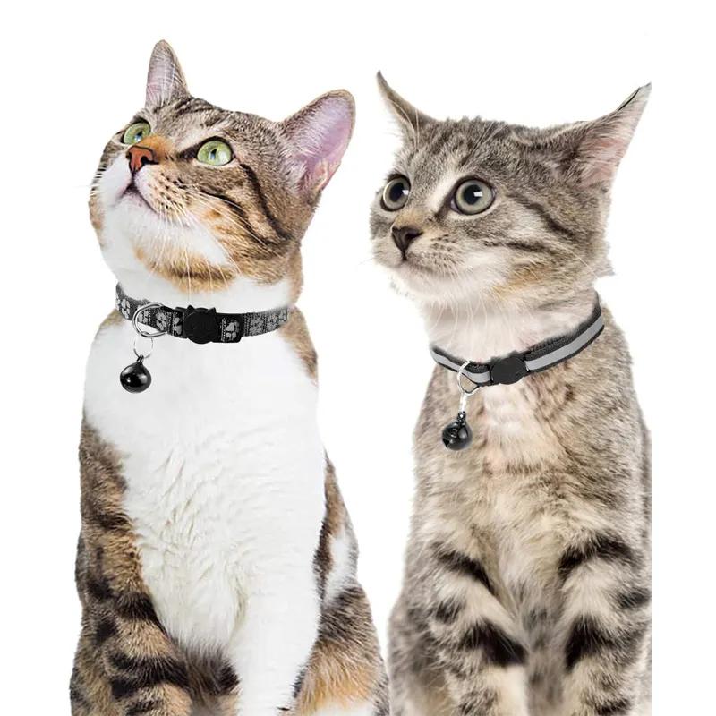 Collier pour chiens et chats avec une clochette et un réflecteur, réglable, solide, résistant, universel, PetJet
