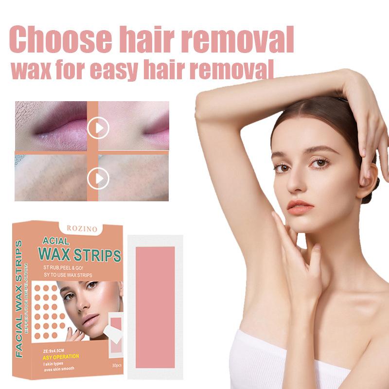 Vokspapir Vokskrem Leppehår Ansikt Armhule Ben Skånsom Rive Voksing Voks