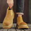 Martin boots autumn and winter high-top British style retro short boots outdoor mountaineering heightening rhubarb boots