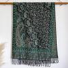 Scarf women's outer with ethnic style imitation cashmere shawl desert seaside travel warm cashew flower scarf thin