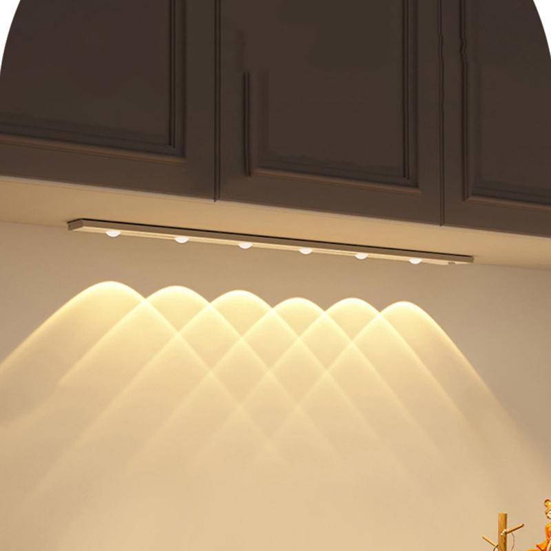 

Интеллектуальный светодиодный светильник, чувствительный к человеческому телу, ультратонкая световая полоса «кошачий глаз», перезаряжаемый самоклеящийся гардероб, винный шкаф, световая полоса для шкафа.