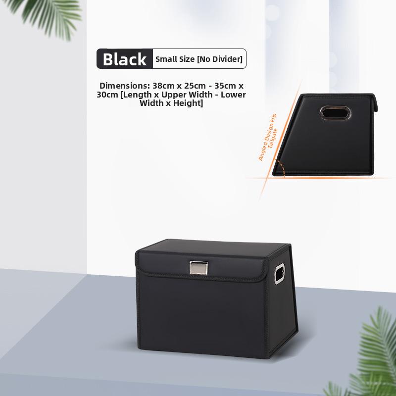 Large Capacity Car Trunk Storage Box SUV Organizing Case Leather Material Business Style Warmth Retention  Type Placement