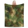 Green And Brown Camo  Blankets Quality Soft  Throw Blanket Spring Kids Adult Home Decor Aesthetic Bedspread