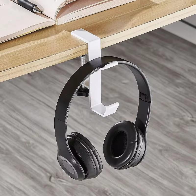 1PC cârlig reglabil pentru marginea biroului pentru căști de gaming umeraș pentru birou pentru depozitare rucsac Suport pentru cârlig pentru agățat, organizator pentru biroul de acasă fără perforații