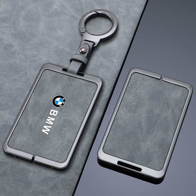 Zinc Alloy Car NFC Card Key Case Cover Shell Smart Keyless For BMW M 3 5 7 Series X1 X3 X5 X6 X7 535le Auto Keychain Accessories